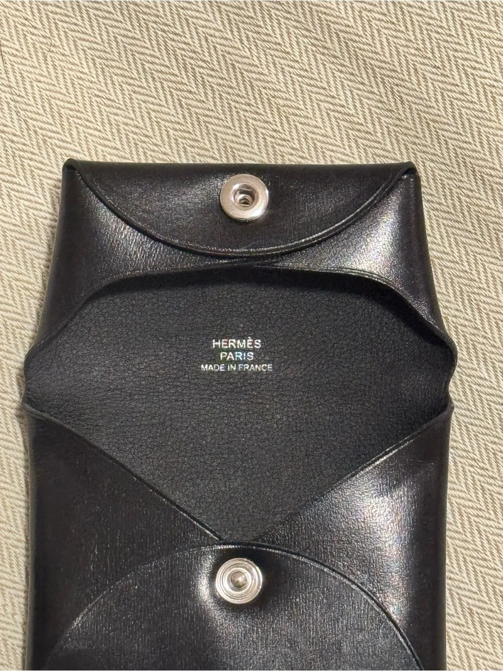 Hermes Calvi and Bastia Set- Black Box Leather